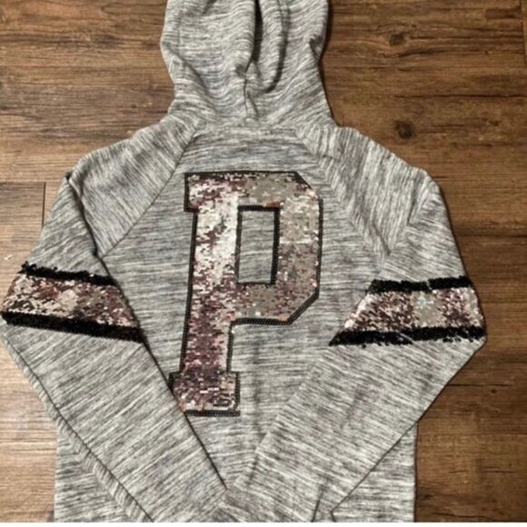 PINK VS BLING FULL ZIP HOODIE AND JOGGER SWEATPANTS SET - Picture 7 of 10